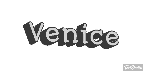Venice Efeito do texto