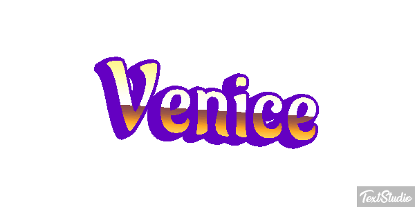 Venice Efeito do texto