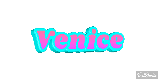 Venice Efeito do texto