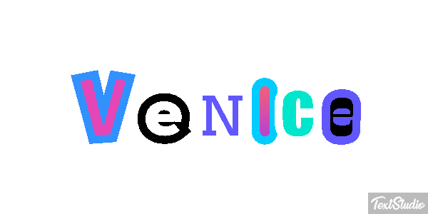 Venice Efeito do texto