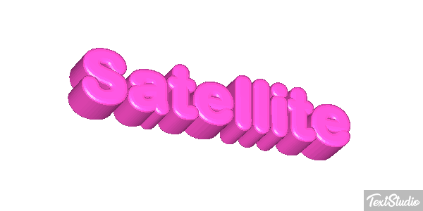 Satellite Text effect
