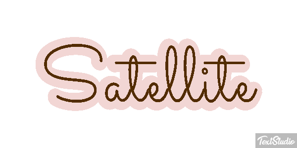 Satellite Text effect