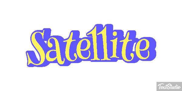 Satellite Text effect