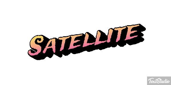 Satellite Text effect