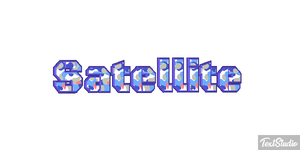 Satellite Text effect