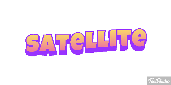 Satellite Text effect