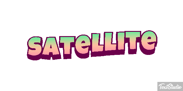 Satellite Text effect