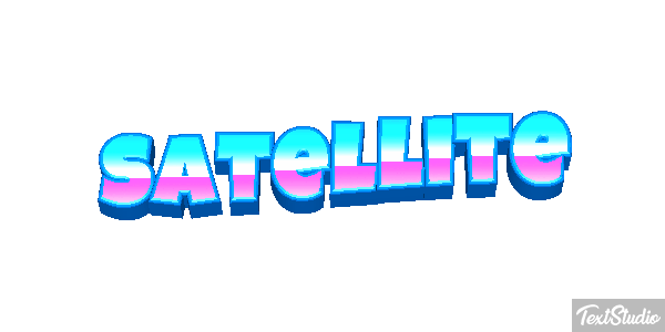 Satellite Text effect