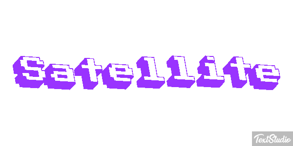 Satellite Text effect