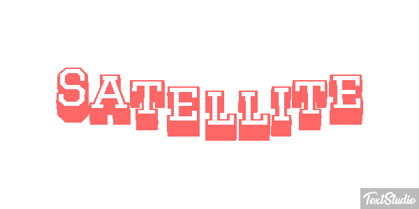 Satellite Text effect