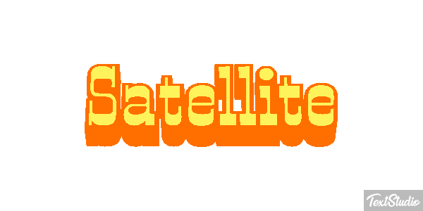 Satellite Text effect