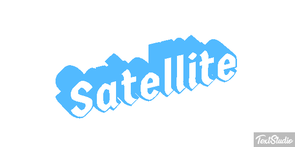 Satellite Text effect
