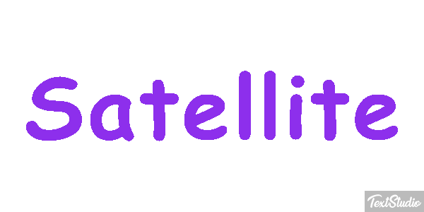 Satellite Text effect
