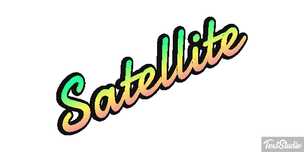 Satellite Text effect