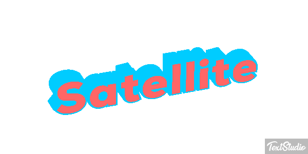 Satellite Text effect