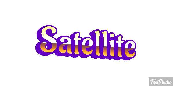 Satellite Text effect