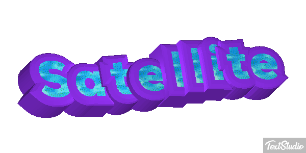 Satellite Text effect