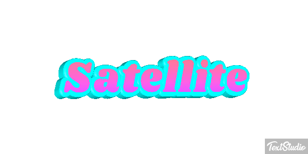 Satellite Text effect