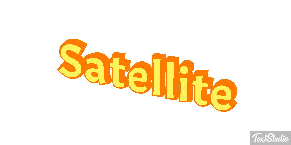 Satellite Text effect