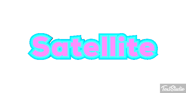 Satellite Text effect