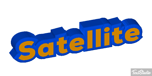 Satellite Text effect
