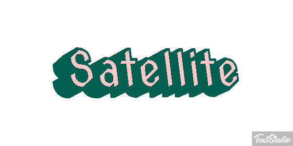 Satellite Text effect