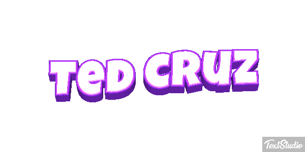 Ted Cruz Text effect