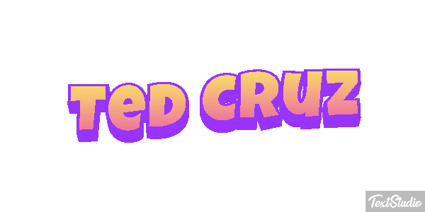 Ted Cruz Text effect