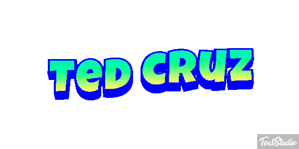 Ted Cruz Text effect