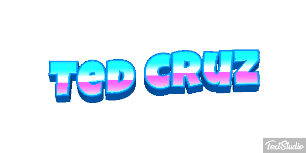 Ted Cruz Text effect