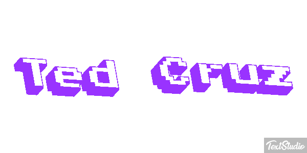 Ted Cruz Text effect