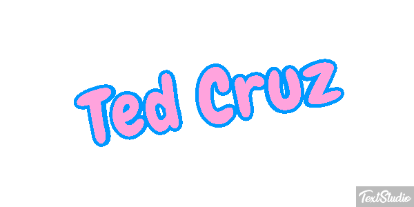 Ted Cruz Text effect