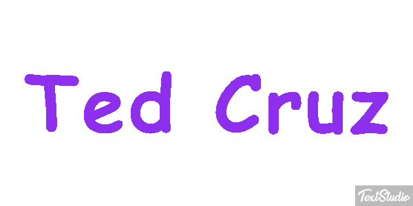 Ted Cruz Text effect