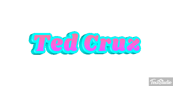 Ted Cruz Text effect
