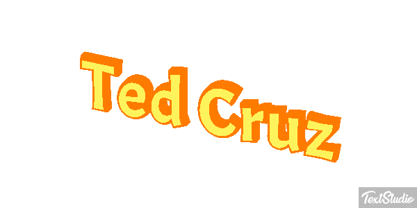 Ted Cruz Text effect