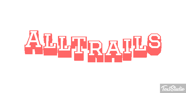 AllTrails Effet de texte