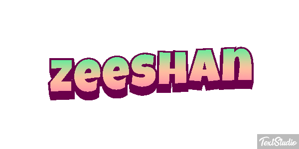Zeeshan Text effect
