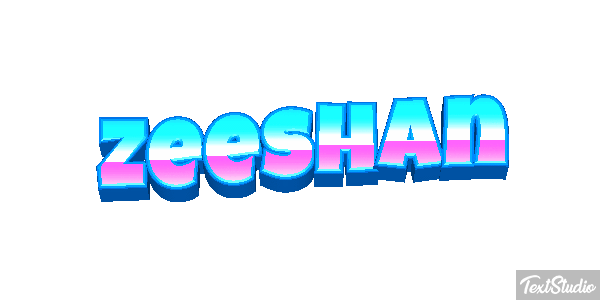 Zeeshan Text effect