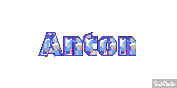 Anton Efecto de texto