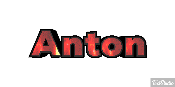 Anton Efecto de texto