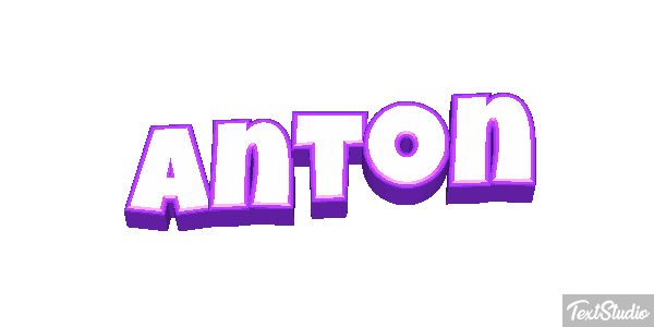 Anton Efecto de texto