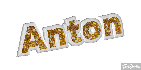 Anton Efecto de texto