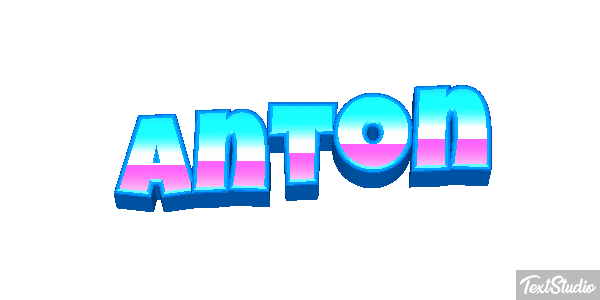 Anton Efecto de texto