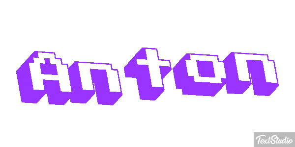 Anton Efecto de texto