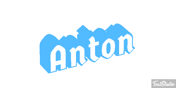 Anton Efecto de texto