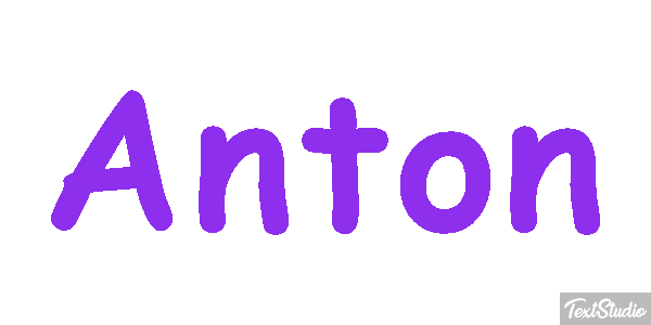 Anton Efecto de texto