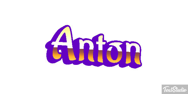 Anton Efecto de texto