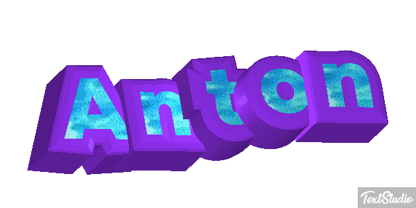 Anton Efecto de texto