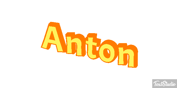 Anton Efecto de texto