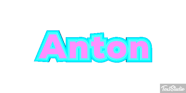 Anton Efecto de texto